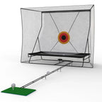 12x9Fuß Golf-Übungskäfig-Netz-Set mit Metallrahmen und Tragetasche, faltbar, einfacher Aufbau, Übungsnetze für Indoor-/Outdoor-Training