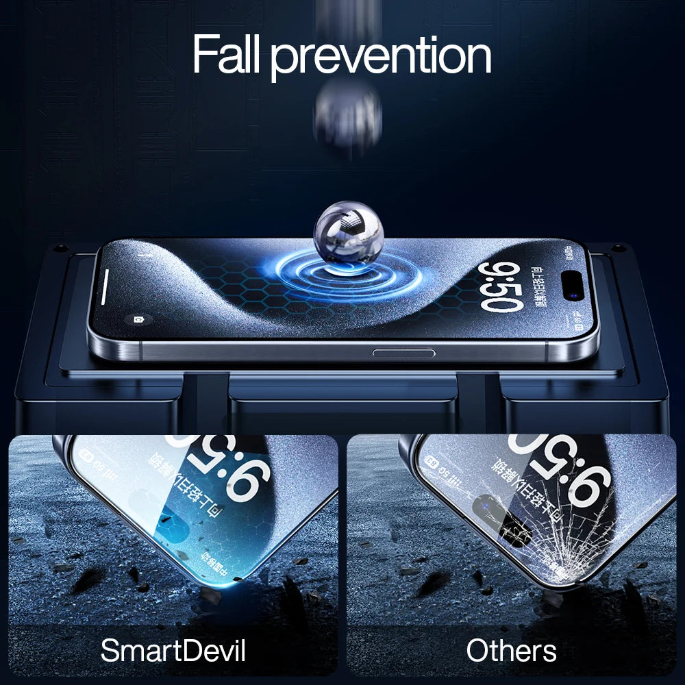 SmartDevil 2 Stück Displayschutzfolie für Vivo X200 Pro Mini X300 HD Anti-Blaulicht Gehärtetes Glas Nicht vollflächig Anti-Fingerabdruck