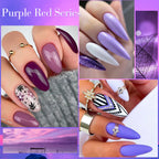 MEET ACROSS 12tlg/Set 7ml Macaron Gel Nagellack mit Box Semi-permanenter UV-Gel Soak Off Nail Art Kit Nagellack für Maniküre