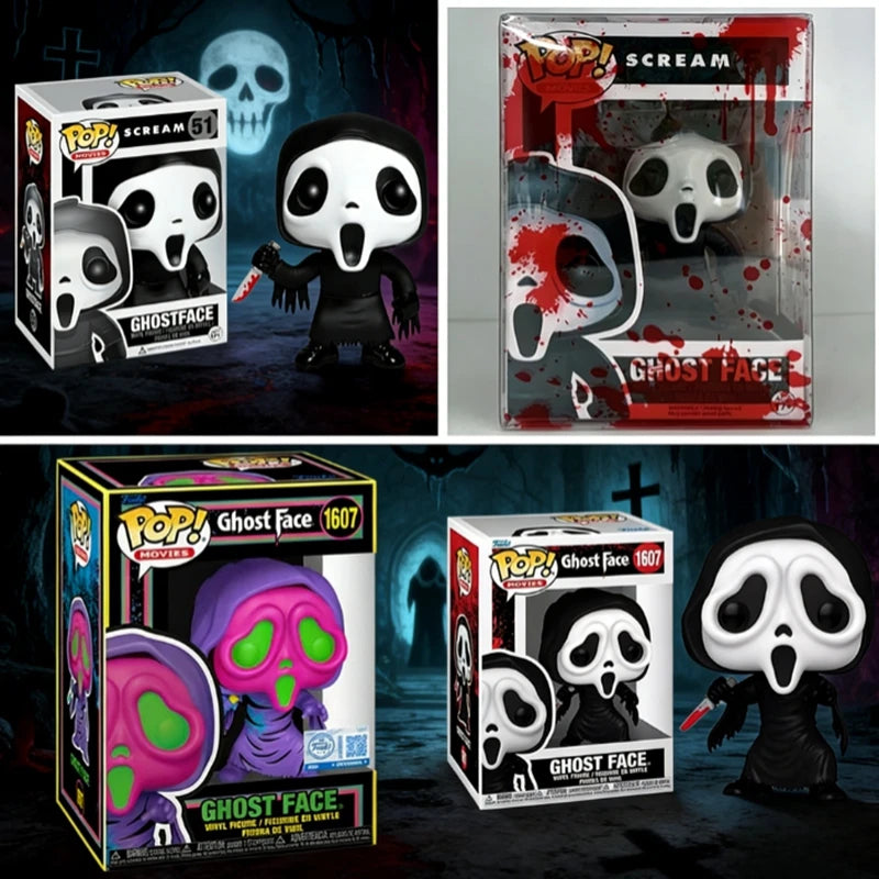 2026 FunKo Pop! Scream GhostFace #51 Blutiger Ghost Face #1607 Actionfiguren-Modell als Geburtstagsgeschenk Spielzeug