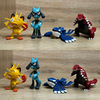 Pokémon Actionfigur Pikachu Spielzeug Glumanda Schiggy Bisasam Taschenmonster Kleine Figur Kindergeschenk