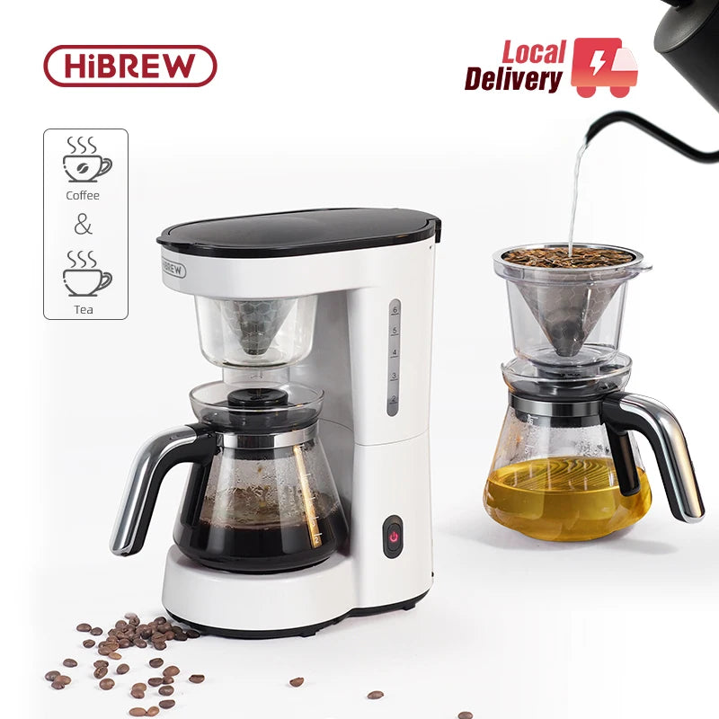 HiBREW 3 in 1 America Drip Coffee Machine Pour Over Coffee Maker Glass Teapot Hot Tea Maker  750ML H12 Hauptbild