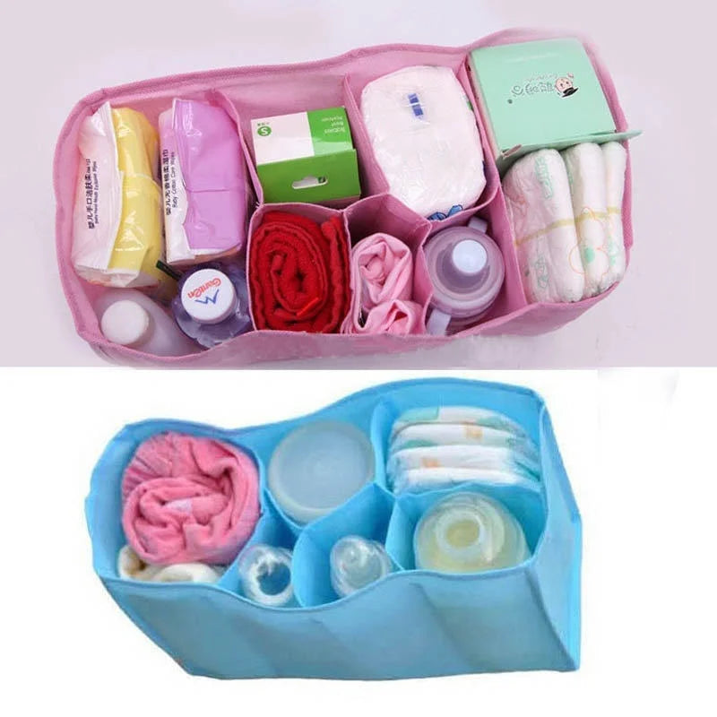 Tragbare Wickeltasche Flaschenaufbewahrung Multifunktionale separate Tasche Windel Umhängetasche Babytasche Windel-Organizer