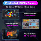 1 TB für PS4/Xbox/PS3/PS2/PS1 Launchbox & RetroBat & Playnite System 3-in-1 Spiele-HDD mit AAA- & 3D- & Retro-Spielen