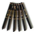 2 Stück wasserdichte schwarze braune Eyeliner-Stifte – wischfest, langanhaltend & anfängerfreundlich, glatt, hochpigmentiertes Punk-Augen-Make-up