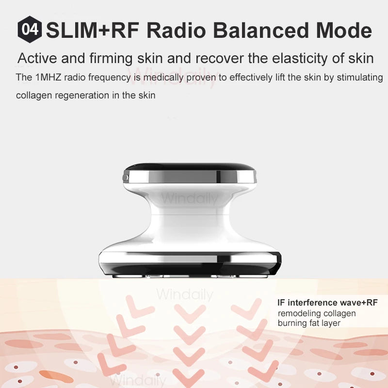 EMS & RF Radiofrequenz Körperschlankheitsgerät Fettverbrenner Schlankheitsformer LED-Lichttherapie Abnehmen Cellulite-Massagegerät