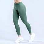 Damen High Waist Nahtlose Yoga Leggings Bauchkontrolle Po-Lifting Workout Hose Weiche Athletic Leggings für Fitnessstudio Fitness Laufen