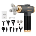 11-IN-1 Elektrisches Massagegerät, 99 Stufen, leistungsstarke Faszienpistole, Hochfrequenz-Vibrations-Körpermassagegerät für Arme, Beine, Muskeln, Masajeador