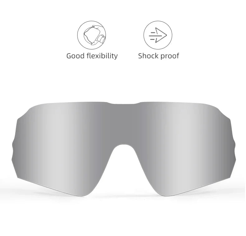 ROCKBROS Fahrrad Polarisierte Brille MTB Rennrad Sonnenbrille UV400 Fahrrad Sonnenschutz Leicht Unisex Fahrrad Sportausrüstung