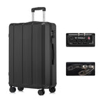 YONSLY Hartschalenkoffer 20/24/28 Zoll mit TSA-Schloss YKK-Reißverschluss 4 leise 360°-Rollen Netzfach Trolley Rollgepäck Handgepäck Koffer für Geschäftsreisen, Urlaube, Familienausflüge und Wochenendtrips