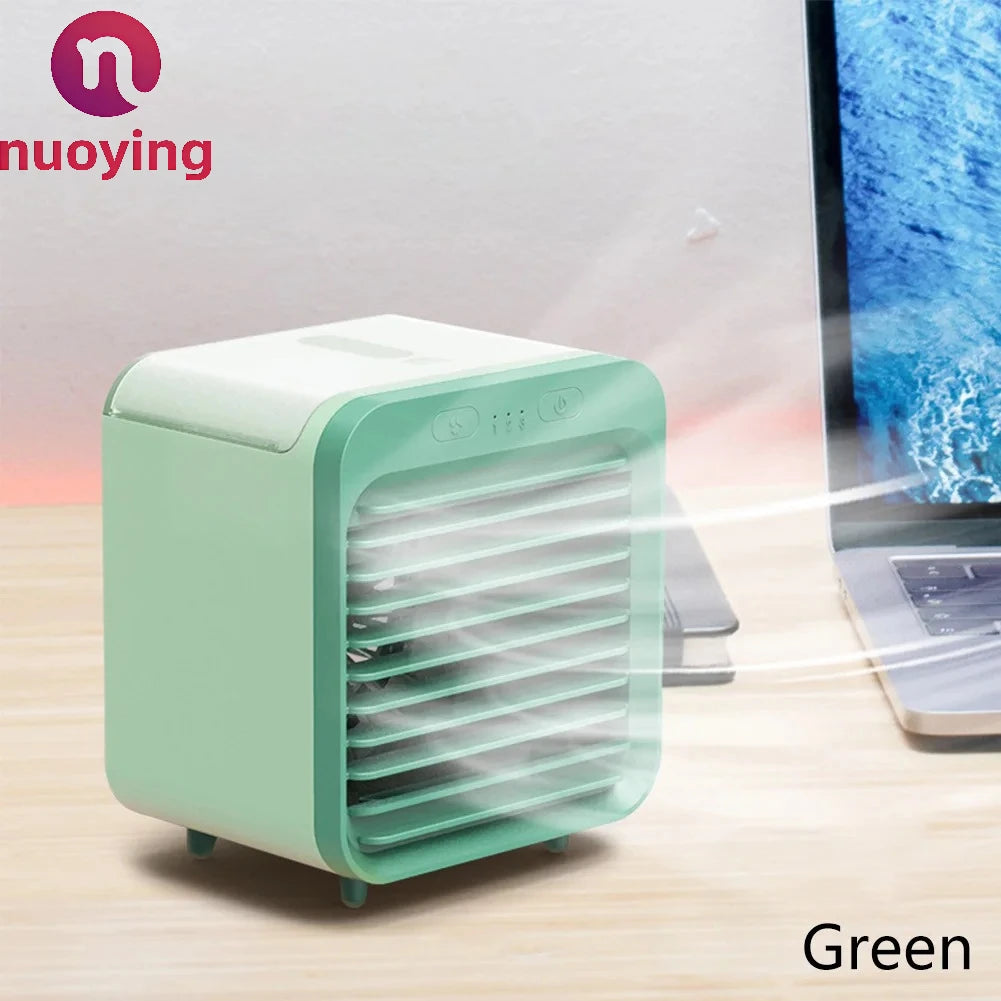 Neuer tragbarer, über USB aufladbarer Mini-3-Gang-Klimaanlagenkühler-Ventilator, Klimaanlage, Luftkühlung, Büroschreibtisch-Ventilator