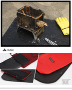 Neue Outdoor-Camping feuerfeste Matte Picknick Barbecue Isolationsmatte flammhemmend Hochtemperatur-Feuerdecke Fiberglasmatte