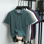 Polo-Shirt aus 100 % reiner Baumwolle, Kurzarm, High-End-Luxusmarke, Mode, Paul Pony Stickerei, Golf, Business Casual Herren T-Shirt