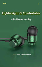 Gamer kabelgebundene Kopfhörer Gaming kabelgebundene Ohrhörer Metall HiFi Bass Stereo 3,5mm Ohrhörer Earbud für Handy Computer Mikrofon L-Klinke magnetisch
