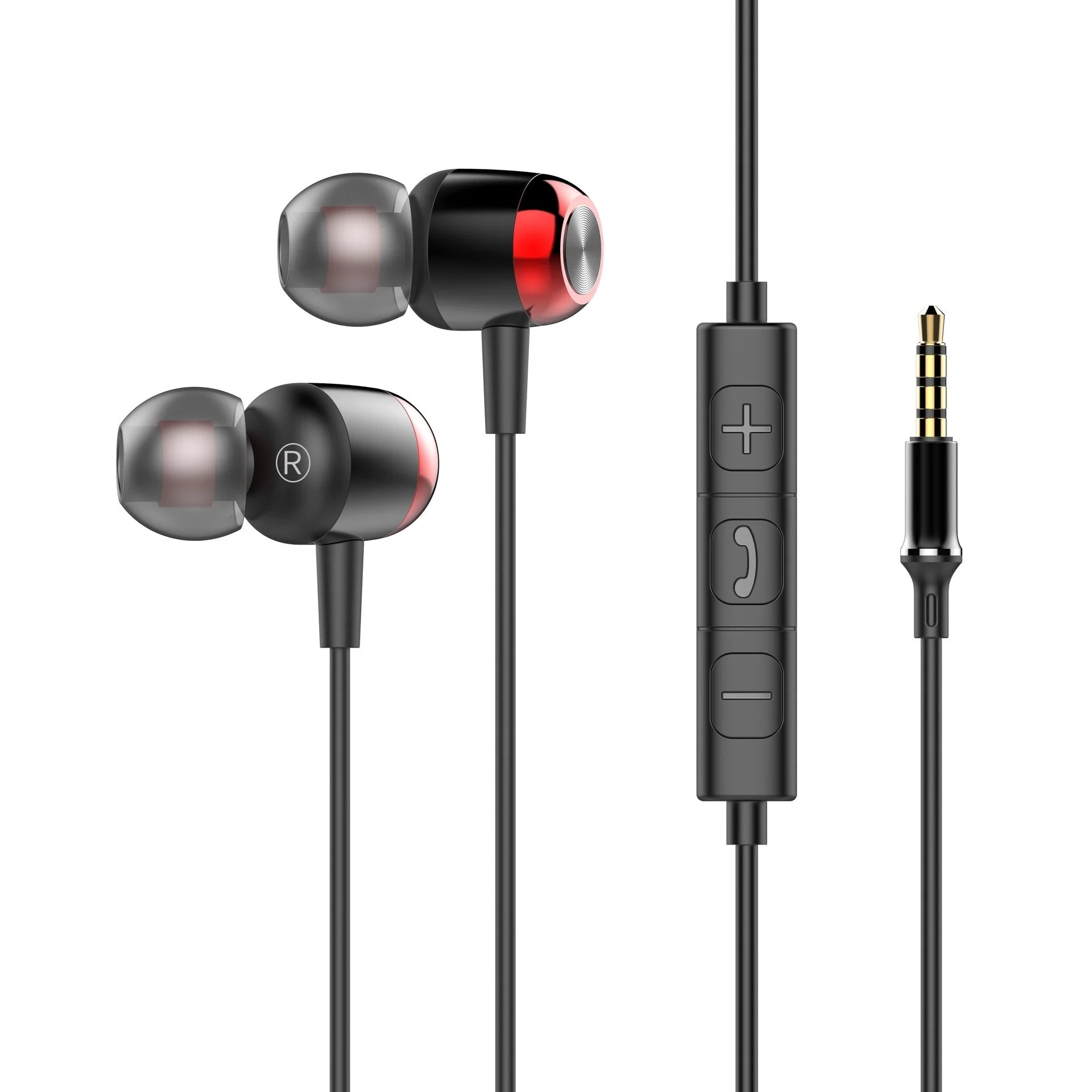 EARDECO TypeC/3.5mm Kabelgebundene Kopfhörer mit Mikrofon Lautstärkeregler Musik-Headset mit Bass Handy-Ohrhörer für Samsung Huawei Xiaomi