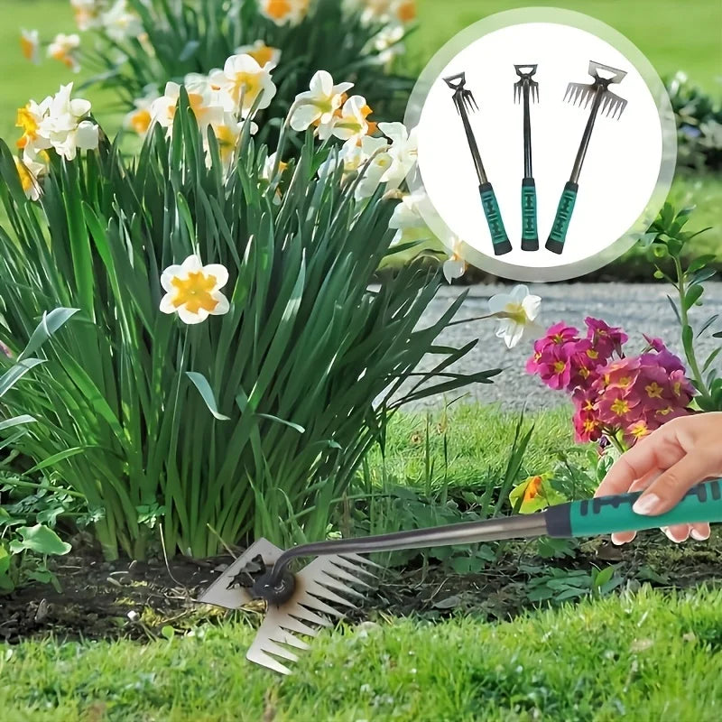 1er-Set einziehbare Gartenhacke für den Heimgebrauch – Multifunktionswerkzeug zum Jäten, Graben, Beliebtes Gartengeräte-Set
