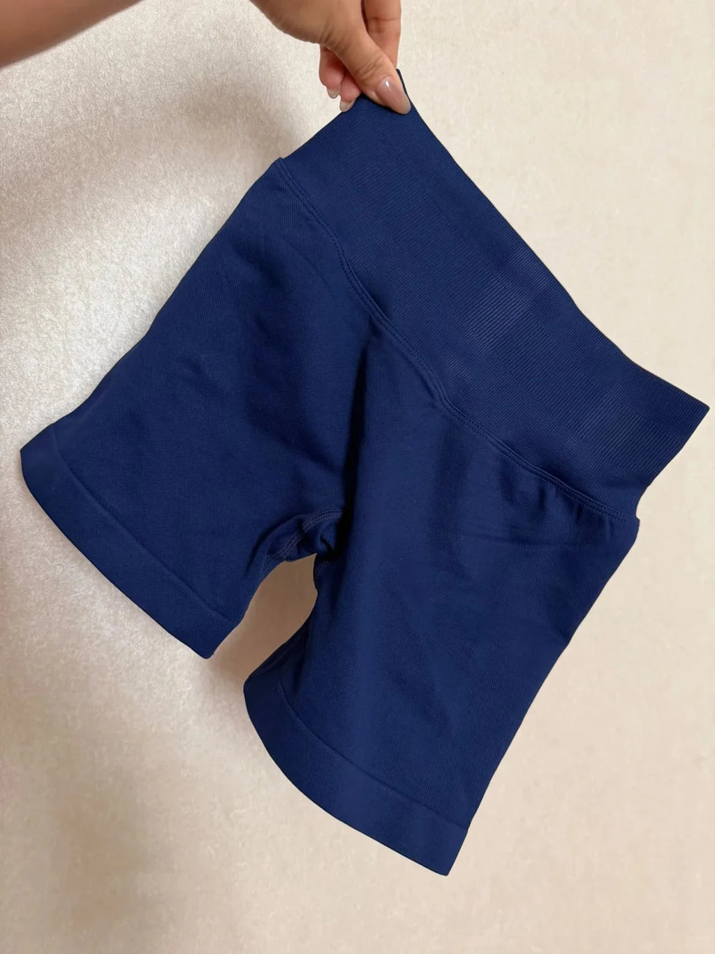 Impact Shorts 4.5" Nahtlos, hochelastisch, niedrig gerippter Bund, dezenter Po-Kontur-Shorts, Fitness Workout Yoga Gym Shorts
