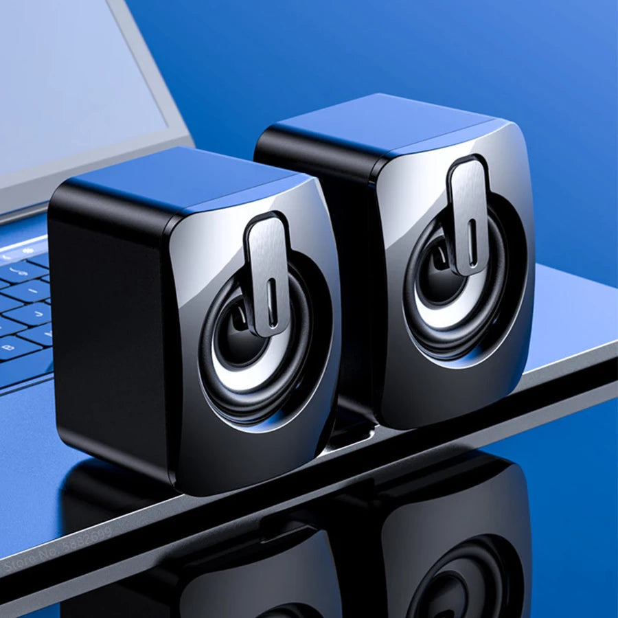 PC-Lautsprecher Für Computer Laptop Notebook Desktop Lautsprecher Mini-Soundbox Musik-Bocina Säulen-Akustik Lautsprechersystem