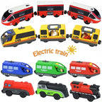 Lokomotive Magnetische Auto Elektrische Eisenbahn Spielzeug Passt Alle Marken Biro Holz Diecast Slot Eisenbahn Schienenbahn Lernspielzeug Für Kinder
