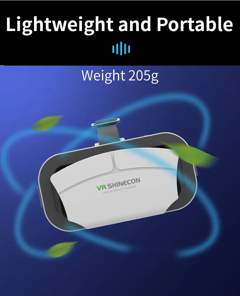 Shinecon 3D VR Brille Virtual Reality Viar Goggles Headset Geräte Smart Helm Linsen für Handy Mobil Smartphones Viewer