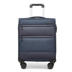 Britisches Traveller Frachtkoffer 53.5x40x21cm Leichtgewicht Handgepäck 4 Rollen TSA Schloss Weichgepäck Stoff