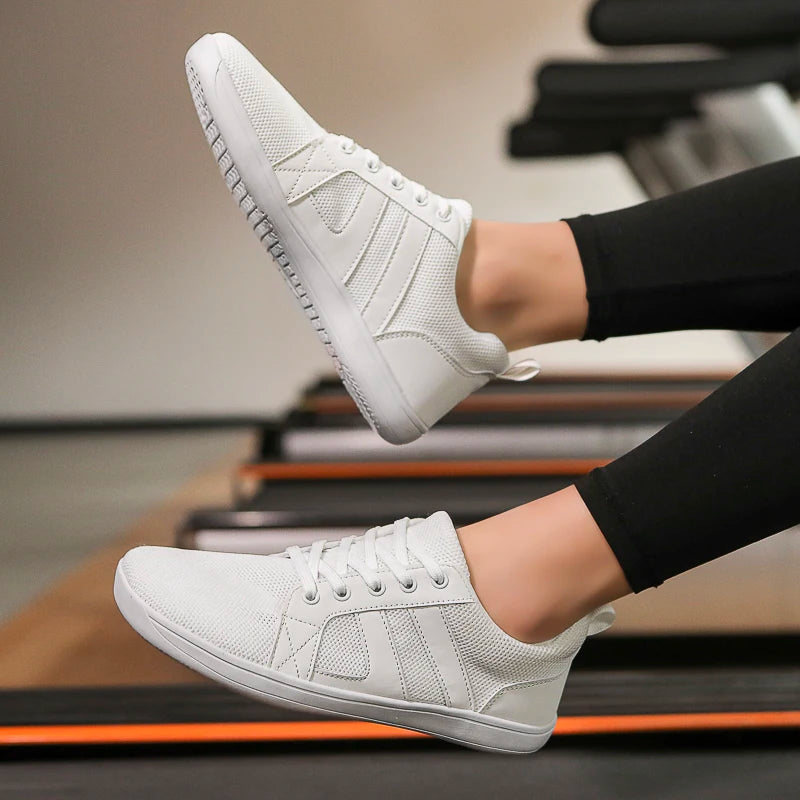 FANCYLEE Klassische Damen GAT Barfuß-Sneaker Retro Wildleder Minimalistische Walkingschuhe Weite Passform Zero Drop Freizeitschuhe Größe 36-41