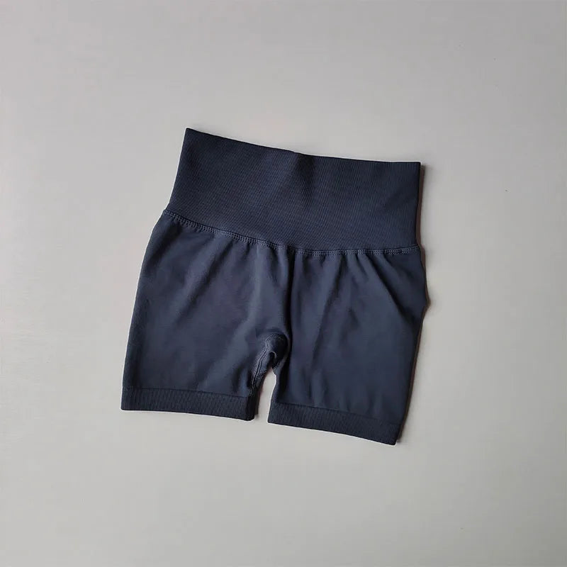 Peach Hip Lifting Sports Shorts Women High Waist and Waist Tightening Slimming Running Hip Speed Drying Three Point Tight Pants