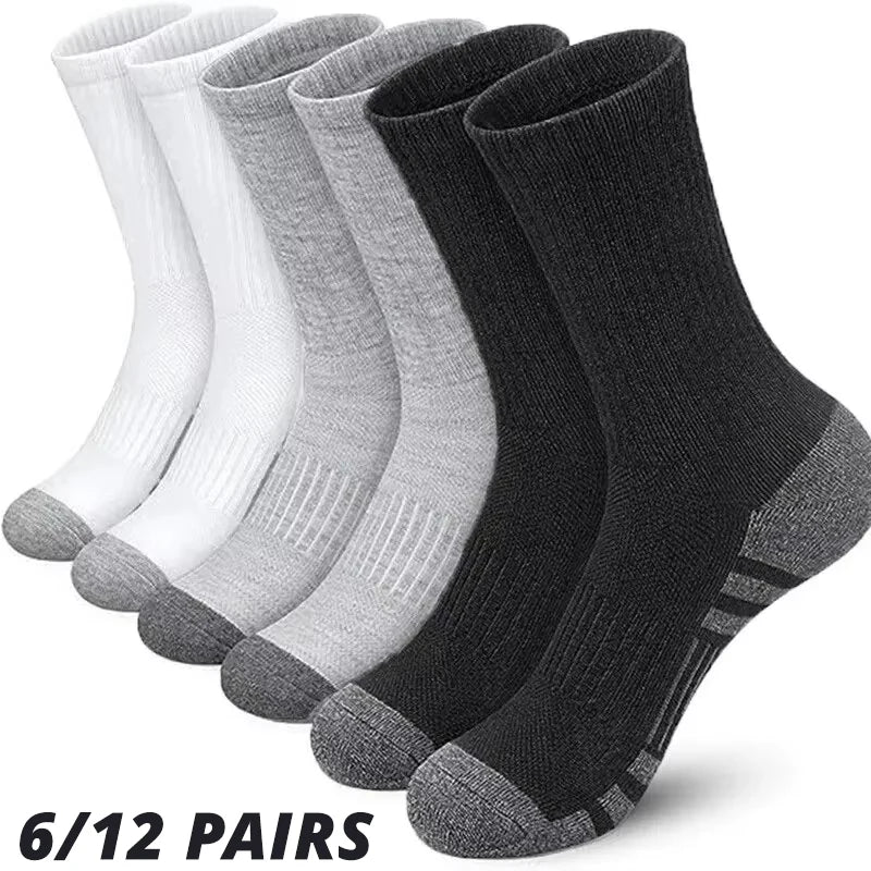 6/12 Paar Herren Outdoor-Gymnastiksocken Hohe Qualität Bequem Weich Rutschfest Fußball Große Größe Neuer Stil