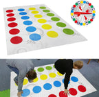 Twister Spiel Twister Lustiges Balance Familienspiel mit Drehscheibe Bodenmatte Bodenspiel Geschenk für Kinder Familiengeburtstagsfeier