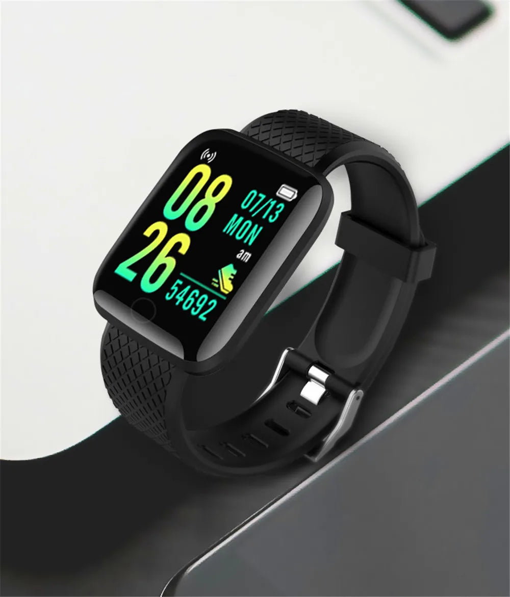 Smartwatch Herren Damen Armbanduhren Smart Watch Nachrichten Fitness Tracker Armband Geburtstagsgeschenk Elektronische Uhr für Android IOS