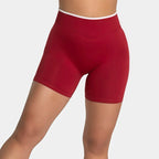 Damen Sportshorts Fitness High Waist Scrunch Nahtlose Yoga Leggings Radlerhosen Workout Lauf Fitness Hosen