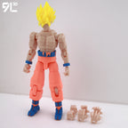 9L3D Gedruckte Dragon Ball Son Goku Vegeta Beerus Frieza Anime Lucky13 Dummy13 Titan13 Actionfiguren Mehrgelenkige Bewegliche Spielzeuge