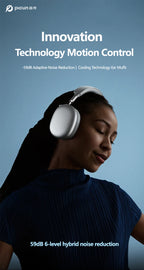 Picun F8MAX ANC Kabellose Kopfhörer 59dB Hybrid Active Noise Cancelling Spatial Audio Earphone Bluetooth 6.0 Over-Ear Headset 180H