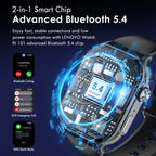 Lenovo 2026 Smartwatch 1,96" HD AMOLED Display Herzfrequenz-Gesundheitsüberwachung Bluetooth-Sprachanrufe Smartwatch für Android IOS