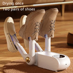 220V Schuhtrockner Elektrischer Zeittrockner Ausziehbar Schnelles Trocknen UV-Sterilisation Haushalt Reise Faltbare Schuhe Stiefel Socken Handschuhe