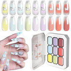 LIMEGIRL Gradient Gel Set Semipermanent – Hochglänzend – Farbverlauf – Buntes Nagelgelpolitur-Set Ablösbarer Lack für Nagelkunstdesign