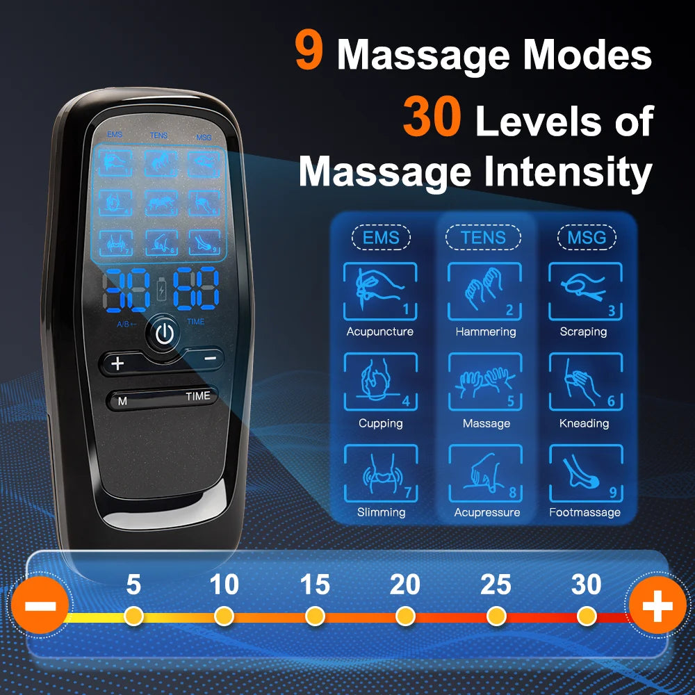 EMS Elektrische Muskelstimulatortherapie Hochfrequenz-TENS-Muskelstimulator Physiotherapie Impuls-Körpermassagegerät Schlankheitsmaschine