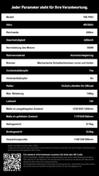 JOYOR T6E PRO ABE Erwachsenen-Elektroroller 500W Motor 48V26AH Akku E-Mountain Escooter 10" Offroad-Reifen Faltbarer E-Scooter