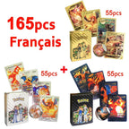 30-165 Stück Gold Pokemon Bunte Kartenset Schwarz Vmax Vstar Silber GX Box Pikachu Carta Glurak Deutsch Französisch Spanisch Spielkarten
