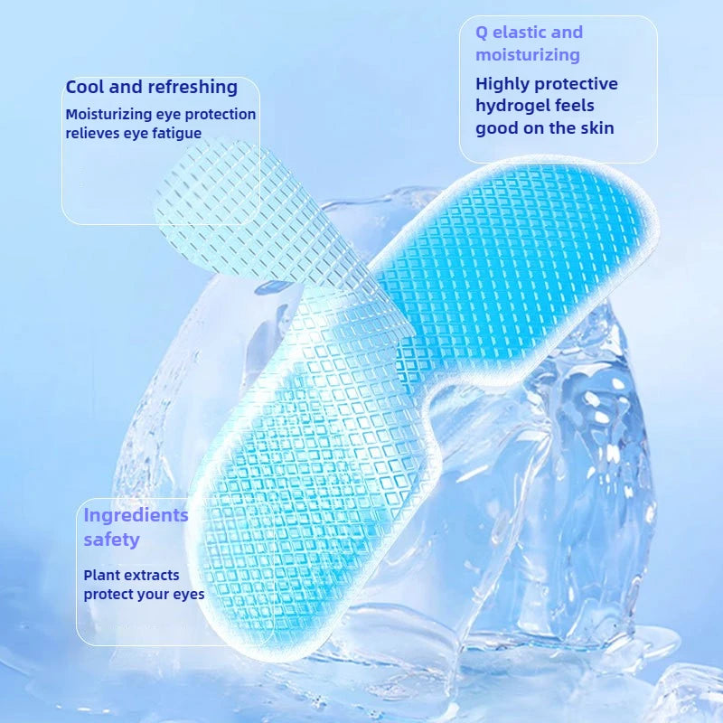 20/40 Stück Packung Heiß verkaufte Einweg-Eis-Augenklappen Hydrogel-Augenschutz Lindert Müdigkeit Kräuter-Kaltkompressen-Augenmasken