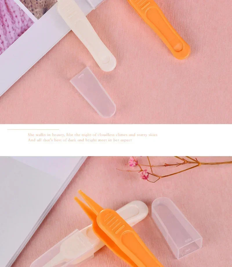Pinzetten Reinigungszange Baby Plastikpinzette Nasenreiniger Werkzeug Kleinkind Nasenhöhlenpflege Babyartikel Kindersicherheit