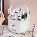 Make-up-Organizer Bad Großes Kosmetik-Schminkkoffer-Box 2 Schubladen Hautpflege-Aufbewahrung Zuhause Hautpflege Make-up-Aufbewahrungsschublade