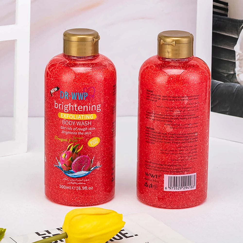 500ml Rose Kojisäure Lavendel Duschgel Tiefenreinigung Aufhellung Peeling Körperwaschmittel Peeling Körperpflege Duftende Hautpflege