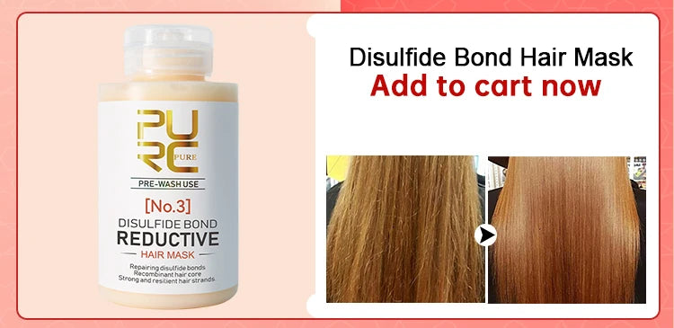 PURC 1000ml Keratin Haarglättende Glättungsbehandlung für lockiges, krauses Haar, brasilianische Keratinprodukte professionell
