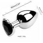 Metall-Analdildo für Frauen, Männer, Paare, Butt Plug, Arsch-Spielzeug, Erwachsenenspiel, Masturbator, Anal S/M/L, Diamant-Sexspielzeug für Erwachsenenprodukte