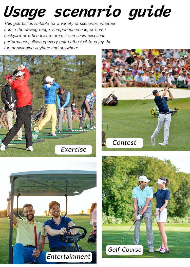 Caiton 100er-Pack 2-Schicht-Golfbälle – 332 Dimple, maximale Weite, Spin-Kontrolle, strapazierfähig, Präzision – für Golftraining & Spiel