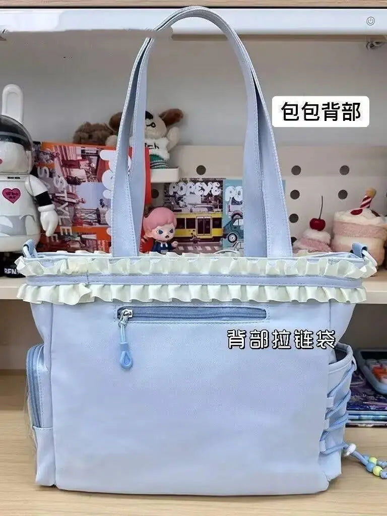 Neue Y2K Süße Japanische Ita Bag Lolita Mädchen Transparente Umhängetasche Große Kapazität Umhängetasche Lässige Tasche DIY Display Handtaschen