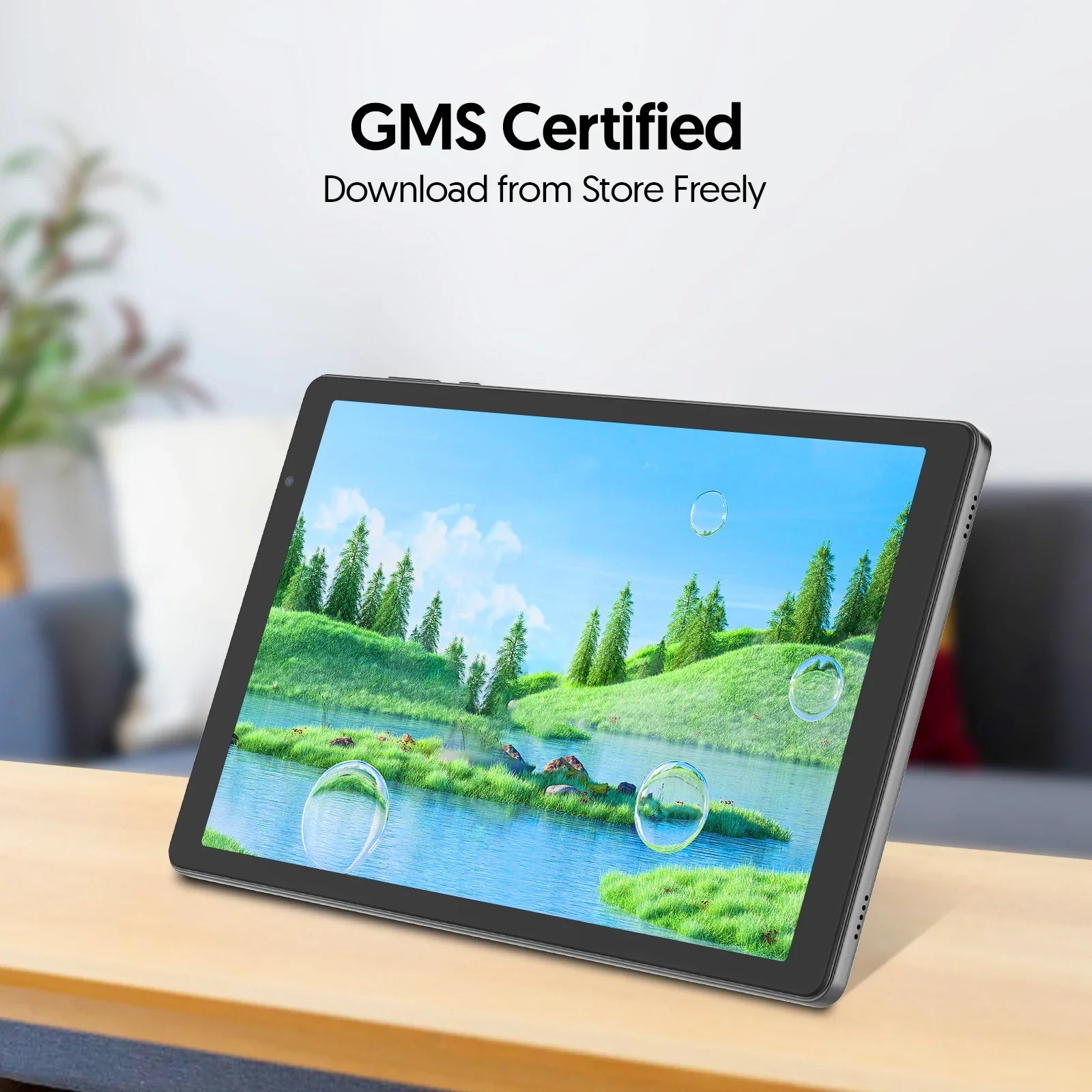 10-Zoll-Tablet, Android 14, Quad-Core-Prozessor, 4 GB RAM (2 GB + 2 GB erweiterbar), 32 GB Speicher, Wi-Fi, Dual-Kameras, 6000 mAh