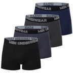 4/10 Stück Herren- und Teenager-Vierjahreszeiten-Boxershorts mit Gummizug und elastischem Bund, vielseitig, Übergröße, Sportshorts