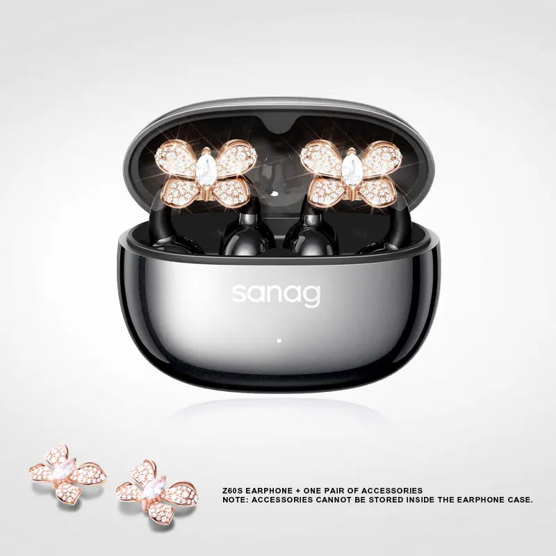 Sanag Z60S Ohrclip-Kopfhörer OWS HiFi-Sound Open-Ear-Ohrhörer Audífonos Bluetooth Kabellose Kopfhörer Flash-Sale Headset